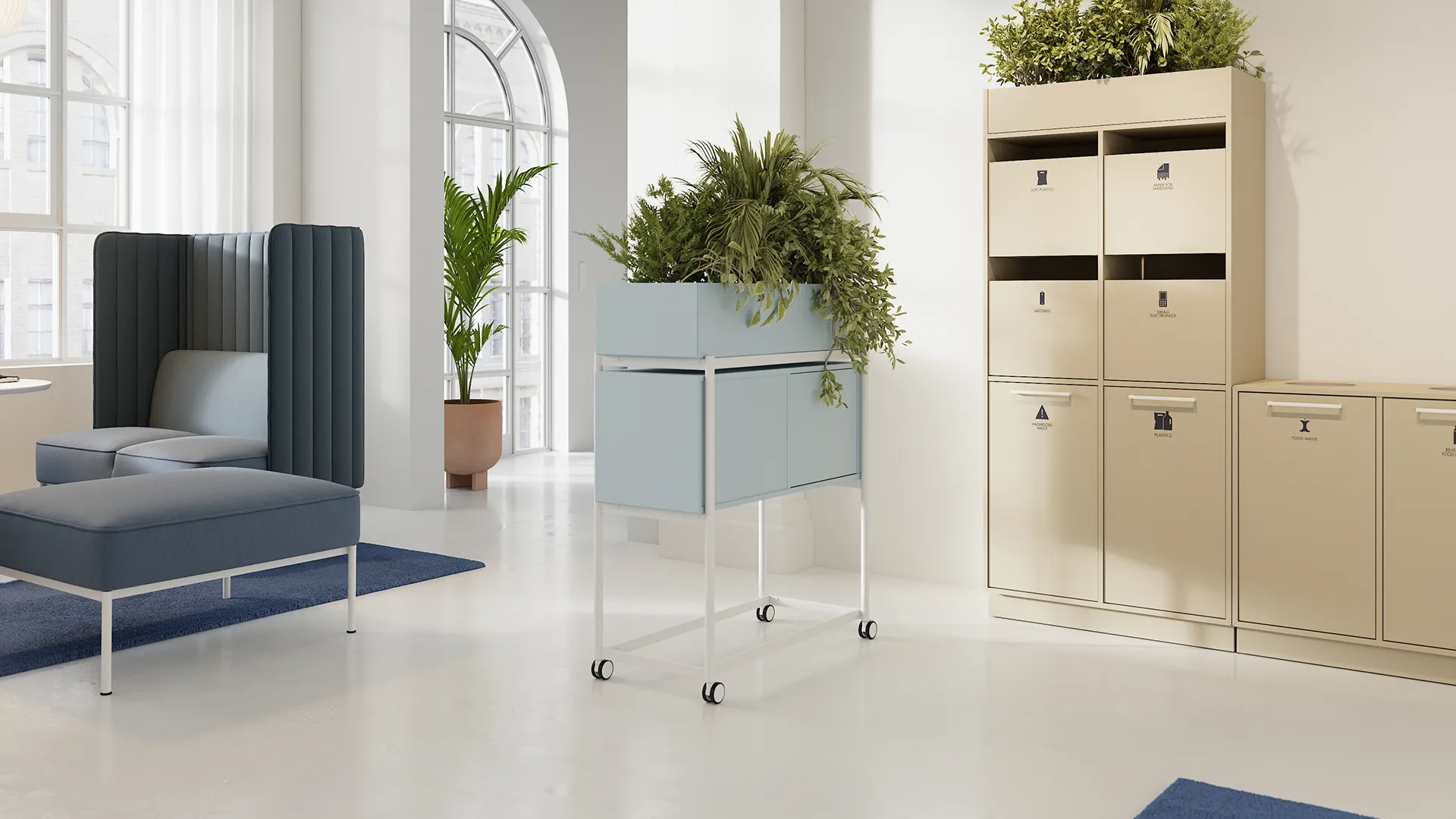 Delta45 waste sorting with planter and FRAMEwork header