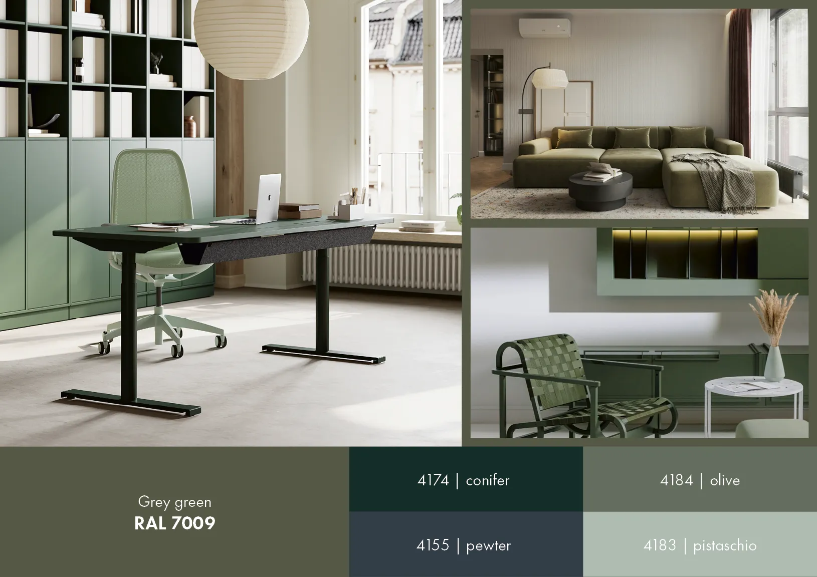 Vario Grey green Moodboard
