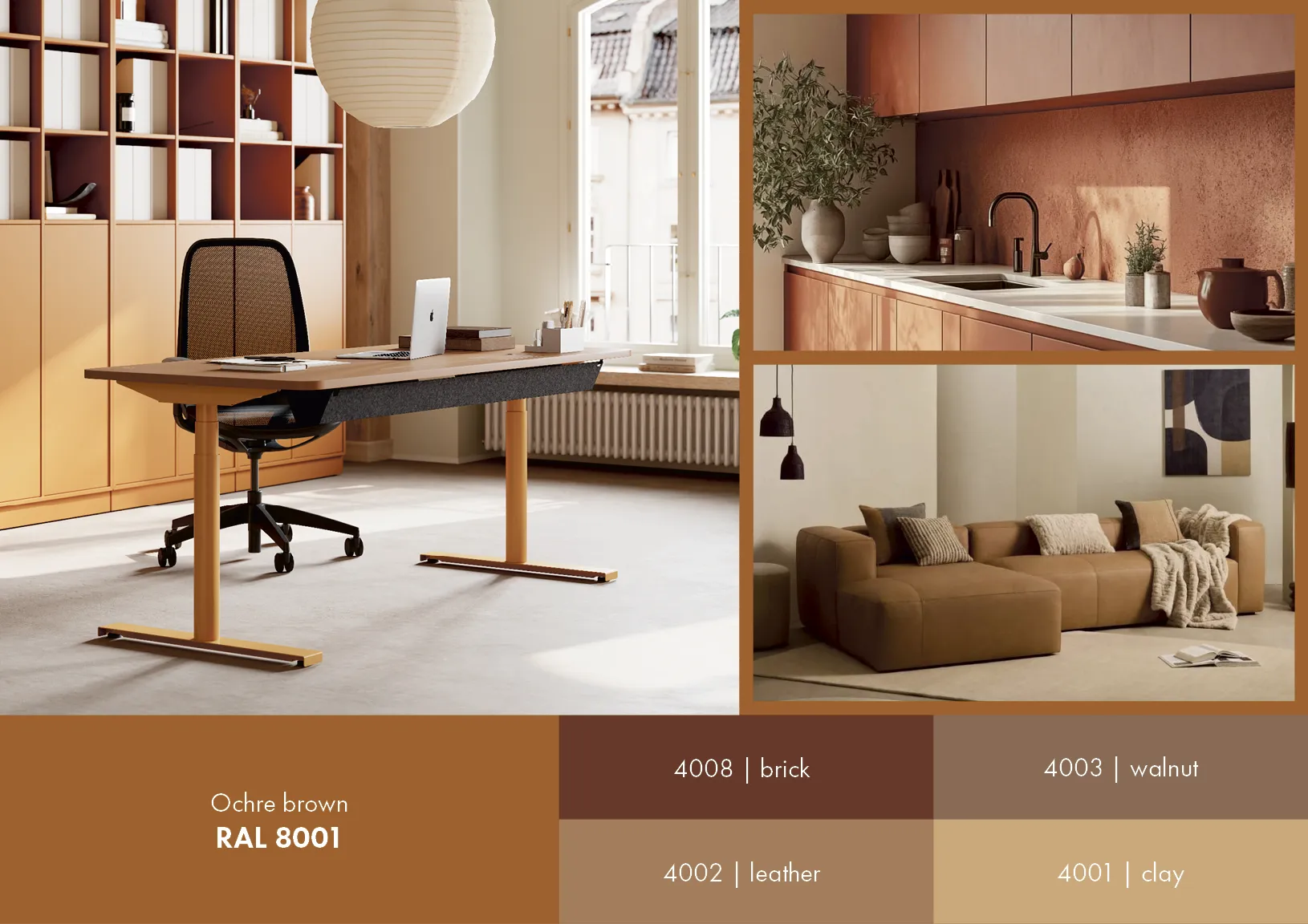 Vario Ochre brown Moodboard